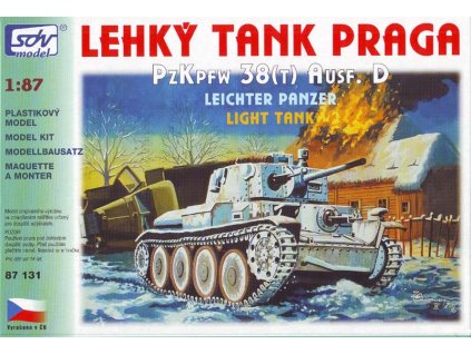 Lehký tank Praga PzKpfw 38t Ausf. D 1:87 SDV 87131