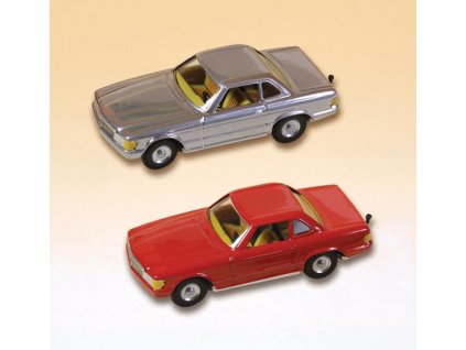 Mercedes-Benz 350SL coupé red 1:43 Kovap Plechové hračky