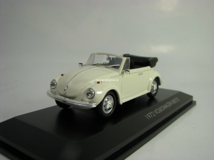 Volkswagen Beetle Cabrio 1972 White 1:43 Lucky Die Cast
