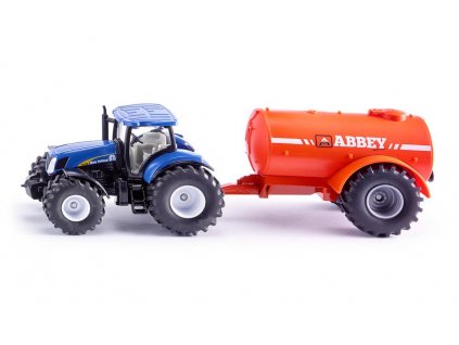 Traktor New Holland s cisternou kejdy Abbey 1:50 Siku Farmer 1945
