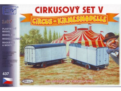 Cirkusový set V cirkusové nákladní přívěsy 1:87 SDV 437