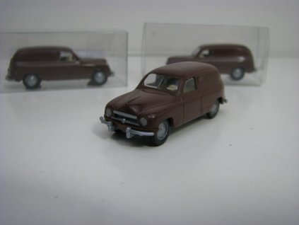 Škoda 1200 1952 dodávka hnědá 1:87 Igra