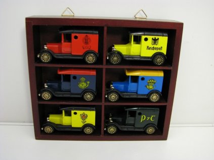 Ford T Van Post Serie Corgi 6ks v dřevěném boxu