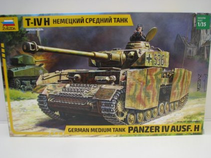 Tank T-IVH Německý střední tank stavebnice 1:35 Zvezda 3620