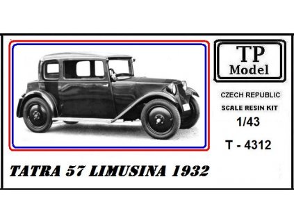 Tatra 57 Limusina 1932 Resinová stavebnice 1:43 TP model