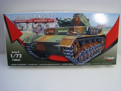 German Tank Pz.Kpfw. IVC Normandy 1944 stavebnice 1:72 Mirage Hobby 728053