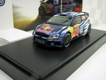Volkswagen Polo R WRC Red Bull No.9 Mikkelsen Rally MC 2015 1:43 Spark