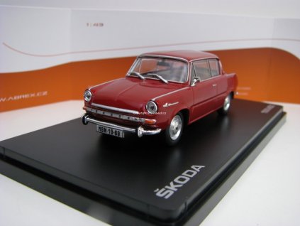Škoda 1100 MBX 1969 Červená Rubínová 1:43 Abrex