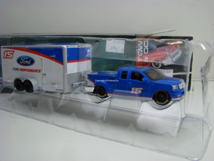 Ford F-150 2004 s přívěsem Ford Performance 1:64 Maisto 11368