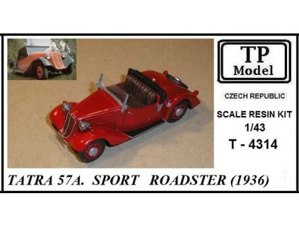Tatra 57A Sport Roadster 1936 Resin kit 1:43 TP model