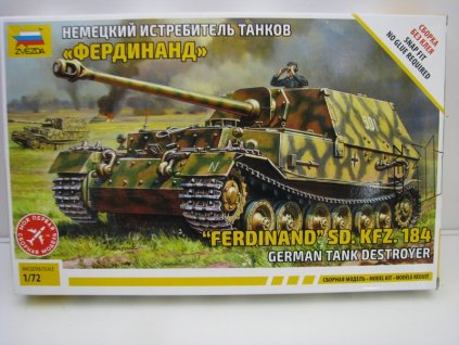 Tank Ferdinand SD.KFZ. 184 stavebnice 1:72 Zvezda 5041