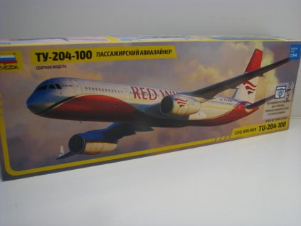 Letadlo Tupolev TU-204-100 Red Wings stavebnice 1:144 Zvezda 7023