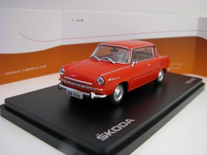 Škoda 1100 MBX 1969 Červená Oranžová 1:43 Abrex