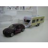 Porsche Macan Turbo s kovovým Caravanem 1:55 Siku Super 2542