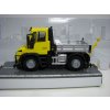 Mercedes Unimog Sklápěč žlutý se železničním pojezdem 13 cm Maisto