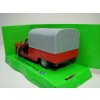 Peugeot 404 Pick Up s plachtou 1968 červený 1:34 Welly