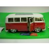 Volkswagen T1 Bus 1963 Tuningová kola Red/White 1:24 Welly