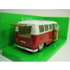 Volkswagen T1 Bus 1963 Tuningová kola Red/White 1:24 Welly