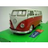 Volkswagen T1 Bus 1963 Tuningová kola Red/White 1:24 Welly