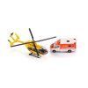 Mercedes Sprinter a záchranářský vrtulník Eurocopter EC 145 1:87 Siku Super 1850