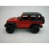 Jeep Wrangler Rubicon 2018 se střechou Red 1:34 Kinsmart