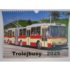 Nástěnný měsíční kalendář Trolejbusy 2025