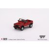 MGT00323 L2024 06 11Land Rover Defender 90 Pickup Masai Red Mini GT 1:64 TSM