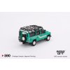 MGT00590 L2024 06 11 1Land Rover Defender 110 1985 County Station Wagon Trident Green Mini GT 1:64 TSM