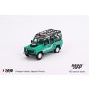 MGT00590 L2024 06 11Land Rover Defender 110 1985 County Station Wagon Trident Green Mini GT 1:64 TSM