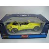 Bugatti W16 Mistral Cabriolet Yellow 1:18 Bburago