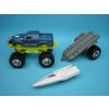 Mighty Monsters s přívěsem a člun Mondo Motors