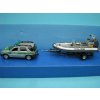 Mercedes-Benz ML320 Polizei s přívěsem a člunem 1:72 Cararama