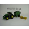 Traktor John Deere a balíkovač slámy model Siku 1665
