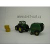 Traktor John Deere a balíkovač slámy model Siku 1665