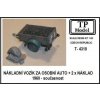 Přívěsný vozík za osobní auto s nákladem Resinová stavebnice 1:43 TP