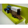 Traktor New Holland T7040 s přívěsem na koně 1:32 Bburago