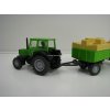 Traktor Deutz-Fahr Schlepper s vlekem a slámou 1:87 Wiking