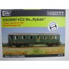 Osobní vůz Be Rybák 7 oken epocha IV ČSD stavebnice TT 1:120 SDV 12050