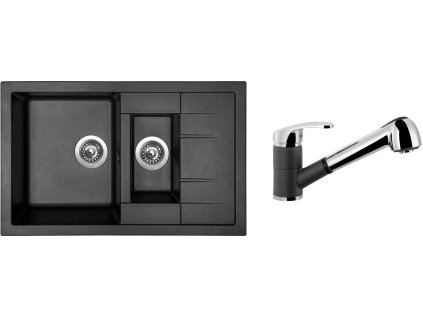 87948_granitovy-drez-sinks-crystal-780-1-metalblack-drezova-baterie-sinks-legend