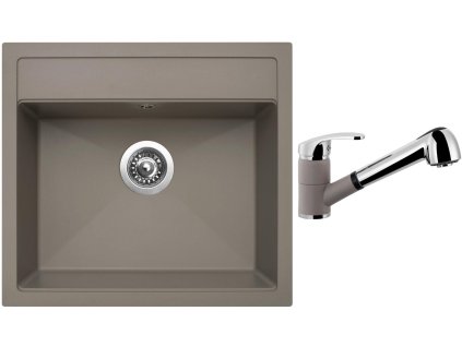 89370_granitovy-drez-sinks-solo-560-truffle-drezova-baterie-sinks-legenda-s-truf