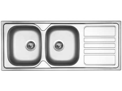 Nerezový dřez Sinks OKIO 1200 DUO V 0,6mm matný