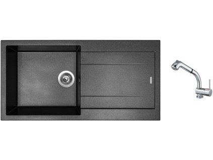 87228_granitovy-drez-sinks-amanda-990-metalblack-drezova-baterie-sinks-mix-3-s-c