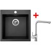 Set Sinks VIVA 455 Metalblack+ELKA