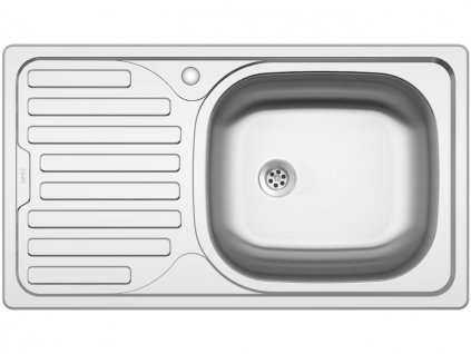 Nerezový dřez Sinks CLASSIC 760 M 0,5mm matný PRAVÝ