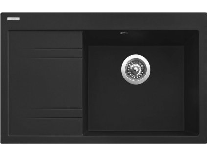 Granitový dřez Sinks RIM 780 P Metalblack pravý