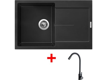 Sinks ULTIMA 790 Pureblack + ELASTA černá matná