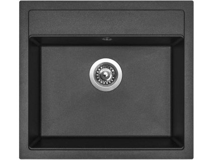 40107 4 granitovy drez sinks solo 560 metalblack