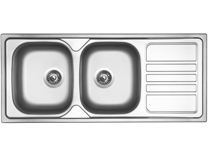 Nerezový dřez Sinks OKIO 1160 DUO V 0,6mm matný
