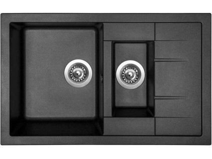 Granitový dřez Sinks CRYSTAL 780.1 Metalblack + Čistící pasta Sinks na dřezy