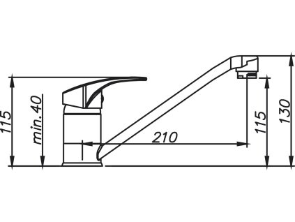 Dřezová baterie Sinks PRONTO Sahara